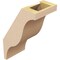 Ekena Millwork 5-inch W x 8-inch D x 12-inch H Funston Rough Cedar Woodgrain TimberThane Knee Brace, Primed BRCUR05X08X12FSTRCPR - alternate 3